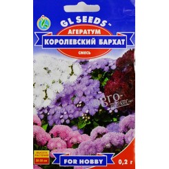 Семена агератума Королевский бархат смесь 0.1 гр.